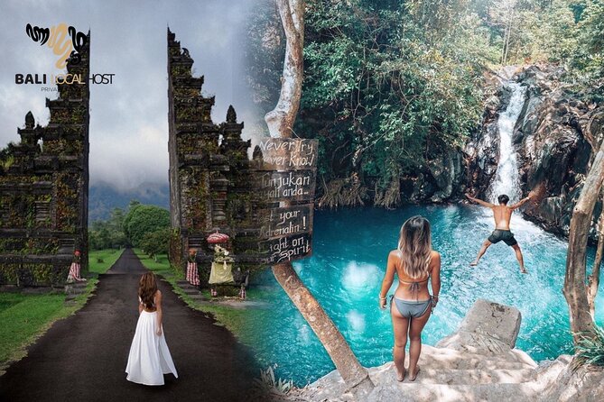 All Inclusive : Jumping Sliding at Aling- Aling Waterfall - Handara Gate - Lunch - Handara Iconic Gate stop: quick scenic payoff without the hassle