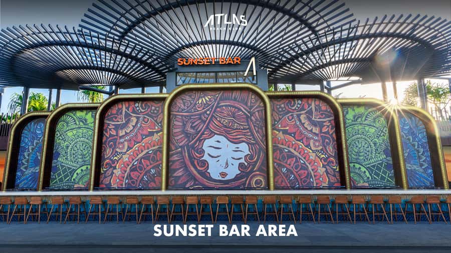 Atlas Beach Club Bali: One Day Pass / F&B Credit Voucher - What is not included: daybeds, sofas, and the kinds of comfort you should plan for