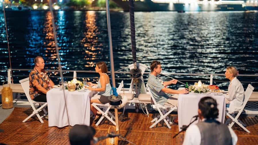 Bali/Benoa: 5-Course Romantic Evening Cruise With Live Music - What you should know before you book (price, timing, transfers)