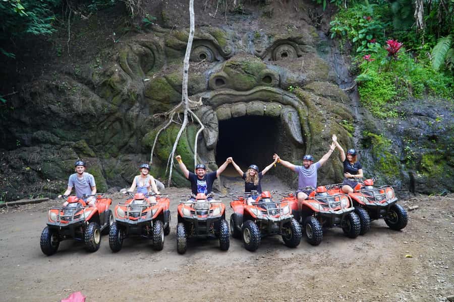 Bali: Gorilla Cave Quad Bike Tour & Cretya Infinity Pool - ATV in Bali that actually feels like an adventure, not a lesson