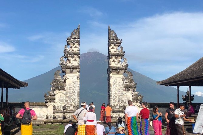 Bali Instagram Tour - Lempuyang Bali Gate of Heaven - Entering Lempuyang Temple: where the volcano photo comes from