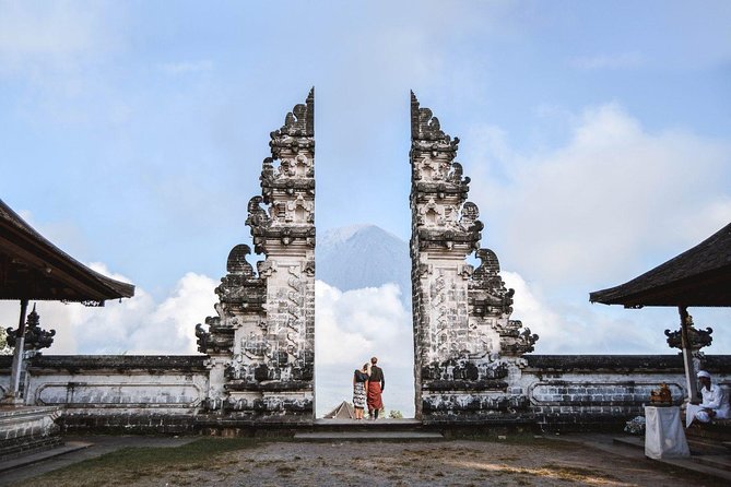 Bali Instagram Tour - Lempuyang Bali Gate of Heaven - Tirta Gangga Water Palace: calm pools and carved stone details
