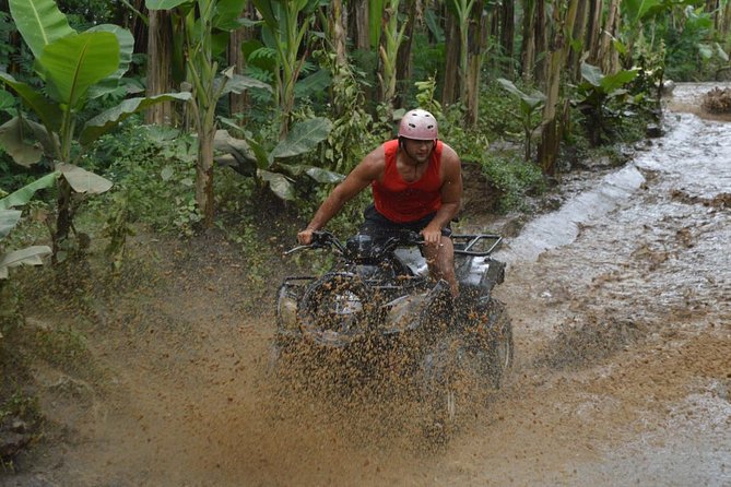 Bali Jungle ATV Quad Bike - The 8 km route: rice paddies, bamboo, mud, and river crossings