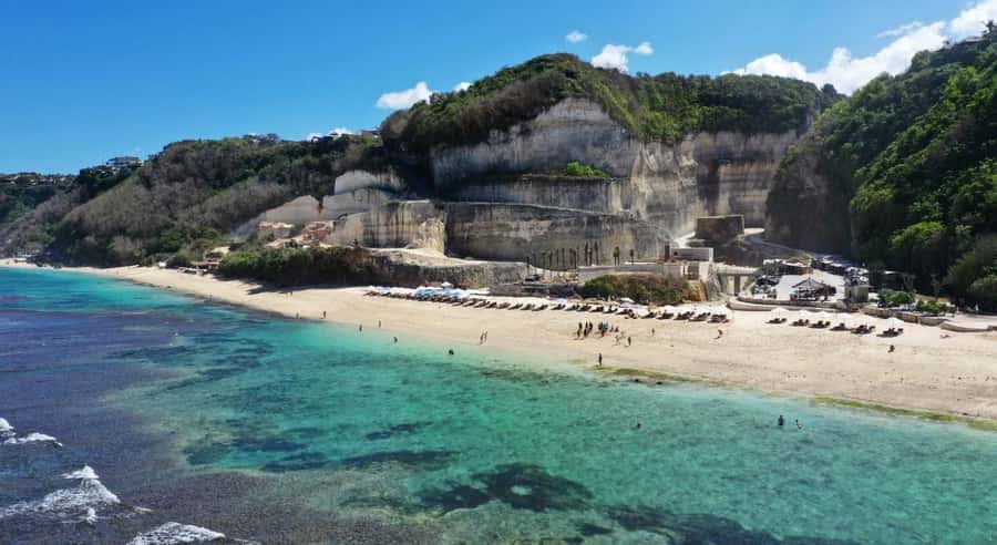 Bali: Melasti Beach, GWK Cultural park, Kecak, Turtle Island - Pandawa Beach: Cliffs, Statues, and Actual Swim Time