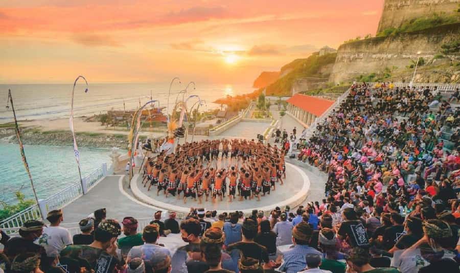 Bali: Melasti Beach Kecak Dance Show Tickets - From Panggung Budaya Praharsacitta to your seat: getting in smoothly
