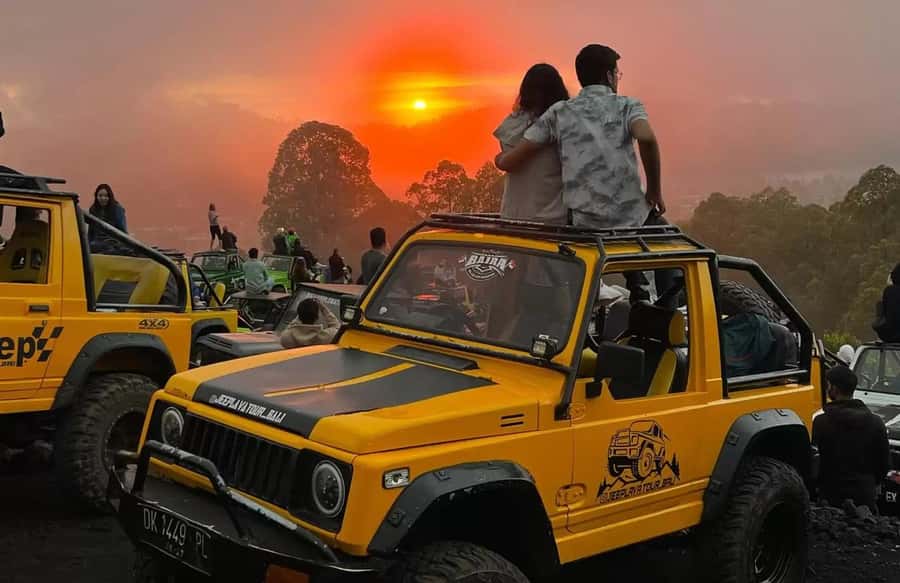 Bali: Mount Batur Jeep Sunrise Tour & Ubud Zipline Adventure - Mount Batur 4WD jeep: the black lava ride you came for