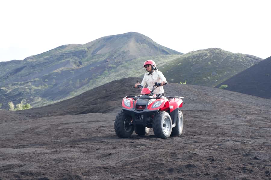 Bali: Mount Batur Quad Bike Tour and Natural Hot Springs - The 2.5-Hour Quad Ride: Black Sand, Villages, and Big Volcano Views