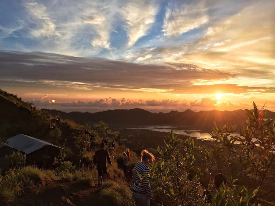 Bali: Mount Batur Sunset Trek with Picnic - The summit panorama, Mount Agung and Abang in your frame