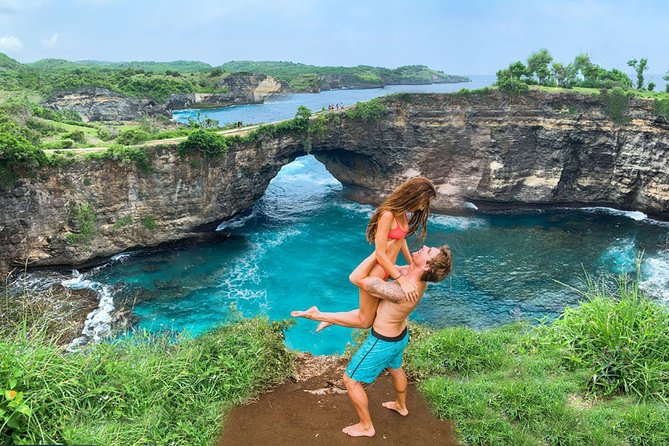 Bali-Nusa Penida. West Part. Private car. All-inclusive - Kelingking Beach and Karang Dawa View Point: The Big Cliff Payoff