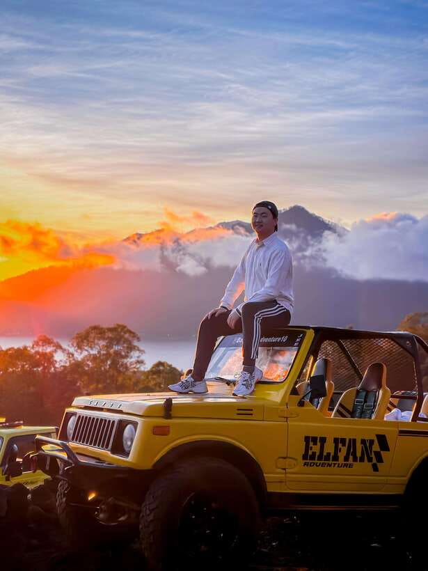 Bali: Shared Mount Batur Jeep Sunrise with Hot Springs - Black lava field from 1963: the rugged in-between moment