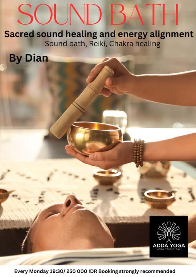 Bali: Sound Healing and Energy Alignment at ADDA YOGA - What You Are Actually Buying: Sound Bath, Reiki, and Chakra Balancing