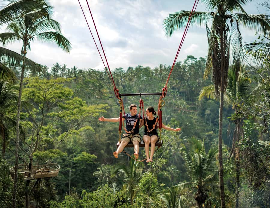 Bali: Swing with Falls, Rice Terrace, & Monkey Forest Option - Entering the Jungle Swing Zone Over Rice Fields (What It Feels Like, What to Watch)