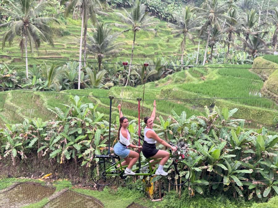 Bali/Ubud: Swing, Zipline & SkyBike Rice Terrace Adventure - Getting to Ubud swing land, pickup options that save time