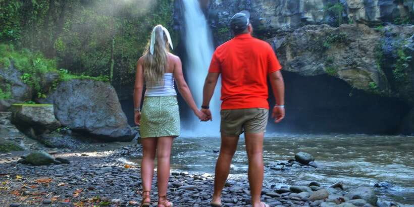 Bali: Ubud Waterfall, Village and Pool Club Day Trip - Private pickup, a car that keeps the day sane