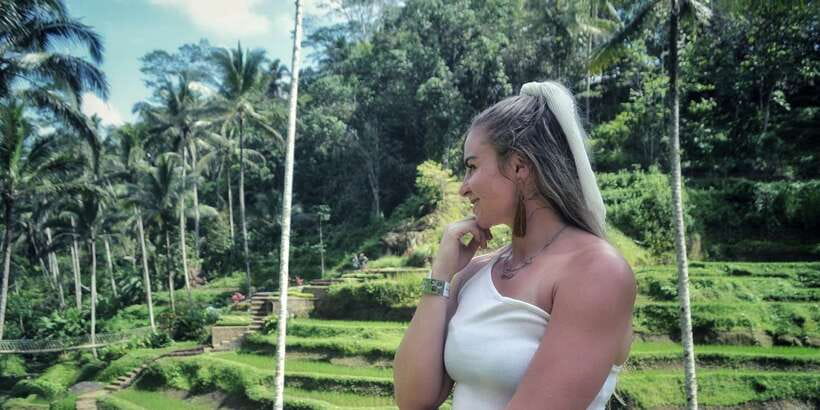 Bali: Ubud Waterfall, Village and Pool Club Day Trip - Monkey Forest Sanctuary: a quick nature pause