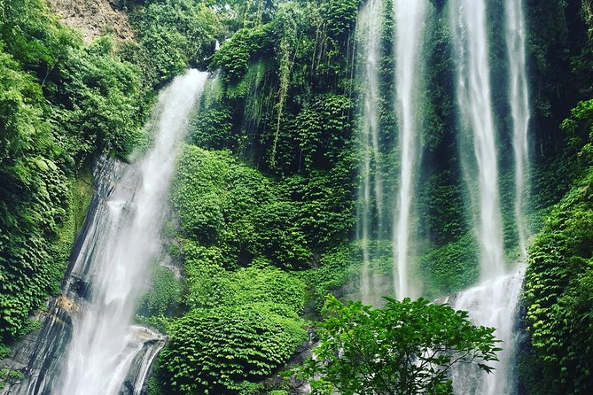 Banyuwana & Banyumala Waterfalls Tour Private - All-Inclusive - Banyu Wana Amertha Waterfall: steep stairs, stepping stones, real caution