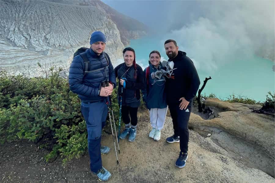 Banyuwangi: Mt. Ijen Sunrise Hike with Pickup & Health Check - Watching the Sunrise Over the Ijen Acid Lake