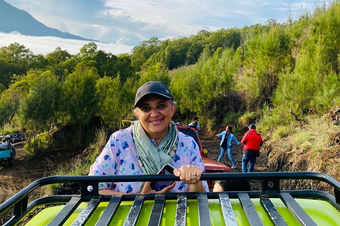 Batur Volcano Sunrise And Black Lava Jeep Adventure Tour - The Short Trek to Black Lava and Sandy Areas