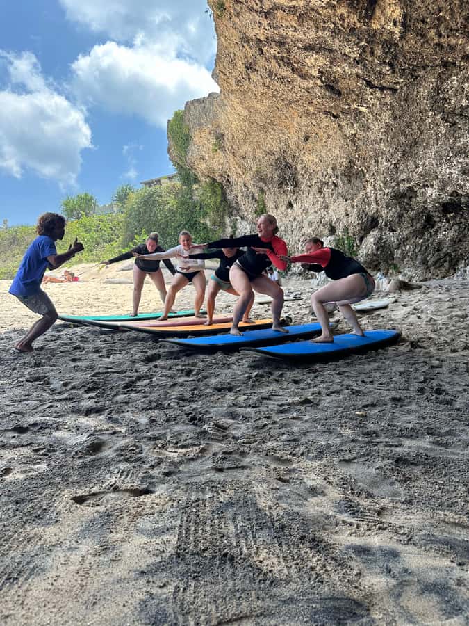 Best Surf Lesson around Uluwatu - Equipment Included, Sun Protection Required