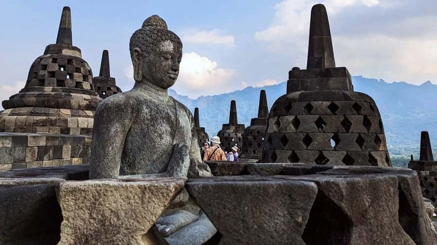 Borobudur Climb to the Top & Prambanan with Ticket Included - Hotel pickup in Yogyakarta, then straight to Borobudur