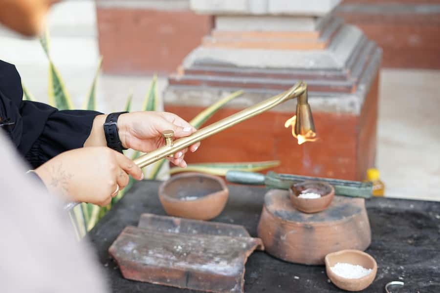 Celuk Bali Silver Class - Make Your Own Silver Jewelry - Planning for extra silver and gemstones on site
