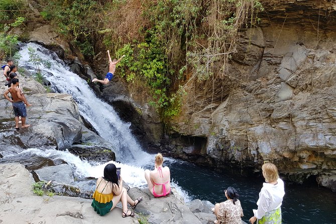 Cliff Jumping and Sliding at Aling Aling Waterfall - Sambangan Secret Garden and the Blue Lagoon swim stop