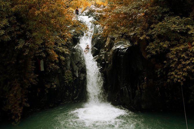 Cliff Jumping and Sliding at Aling Aling Waterfall - From the Aling-Aling office to rice fields, plan to start early