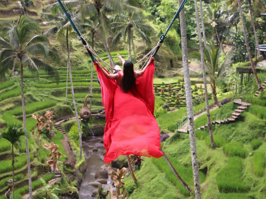 Cretya Ubud Infinity Pool,Hidden Waterfall, Temple &Lunch - MAS Village, Ubud: arts and crafts shopping you can actually use