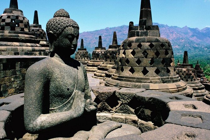 From Semarang port: Borobudur Temple excursion - Cruise Ship Traveler - Stop 1: Borobudur Temple, 504 Buddhas and Buddha Gautama reliefs