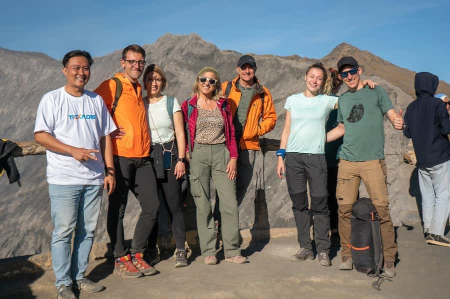 From Surabaya or Malang : Mount Bromo Sunrise Guided Tour - The crater hike: 1.5 km across sand, then 250 steps