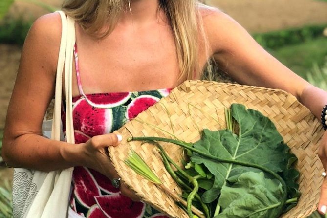 From Ubud: Authentic Bali Farm Cooking School & Organic Farm - The organic farm garden: harvesting your ingredients for real