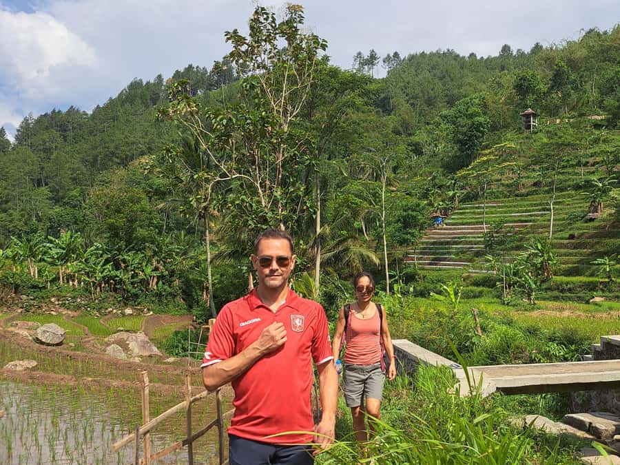 From Yogyakarta: Hidden Waterfall & Selogriyo Rice Terraces - How Guides Like Marman, Fajar, Bhimo, and Salma Make the Day Work