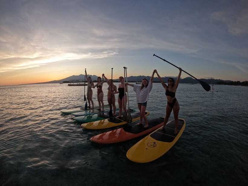 Gili sunrise stand-up paddle boarding (drone photoshoot) - Who this SUP sunrise session suits best
