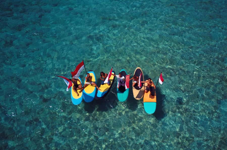 Gili SUP Or Kayak With Drone Shoot . Daylight Or Sunrise - Starting at SUP GILI, Getting Fitted, and Learning Fast