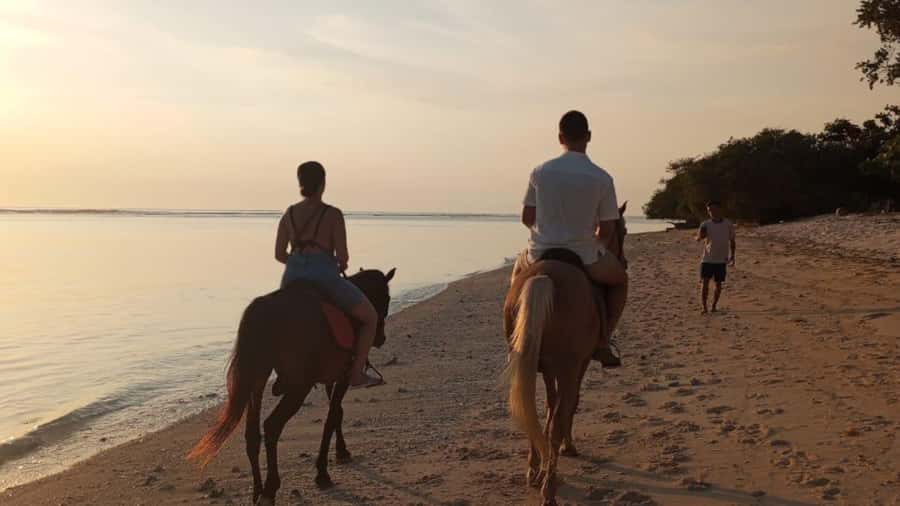 Gili Trawangan: Horse Riding on the Beach - Why the beach route on Gili Trawangan works so well