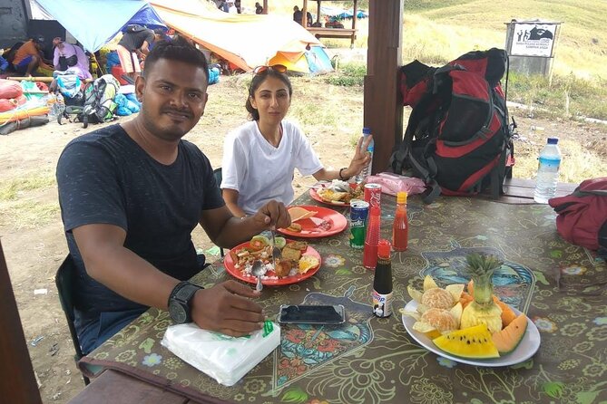 Hiking Rinjani 3 days 2 nights summit - Lake - Day 2: 2:00 am wake-up, summit at 3:00 am, Segara Anak and hot springs