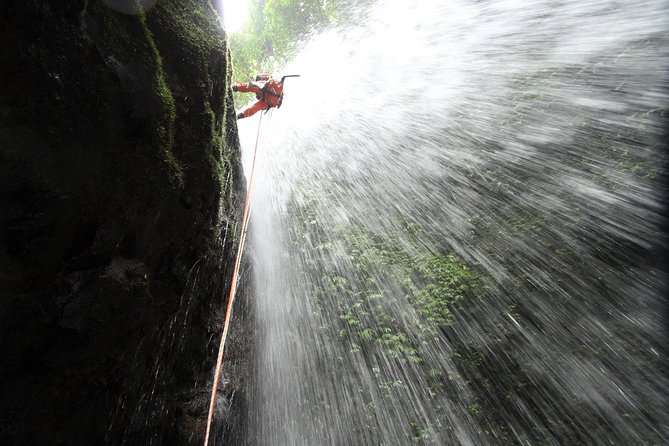 Intermediate canyoning trip in Bali " Samba canyon " - Approach hiking with big views, then into Samba Canyon