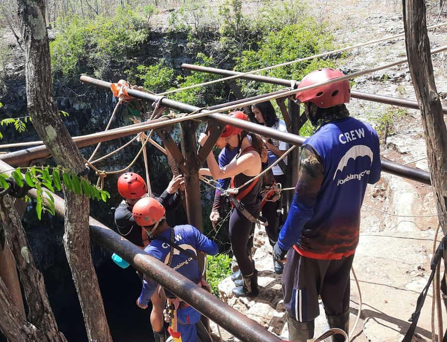 Jomblang Cave & Pindul Cave Including Guide, Lunch & Ticket - Jomblang Cave: Rope Descent Into the Dark, Then Mud to the Sunbeam