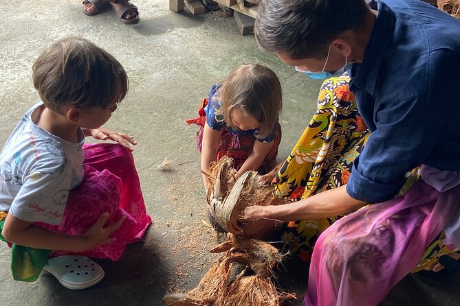 Make Traditional Bali Coconut Oil with a Balinese Family - What you do while the oil finishes: coconut scrub massage and village life