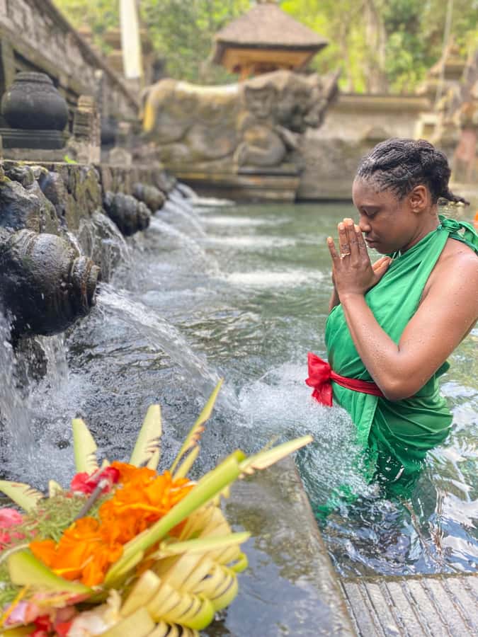Monkey Forest, Waterfall ,Temple and Rice Terrace - Puseh Batuan Temple near Ubud: sculpture areas for real picture time