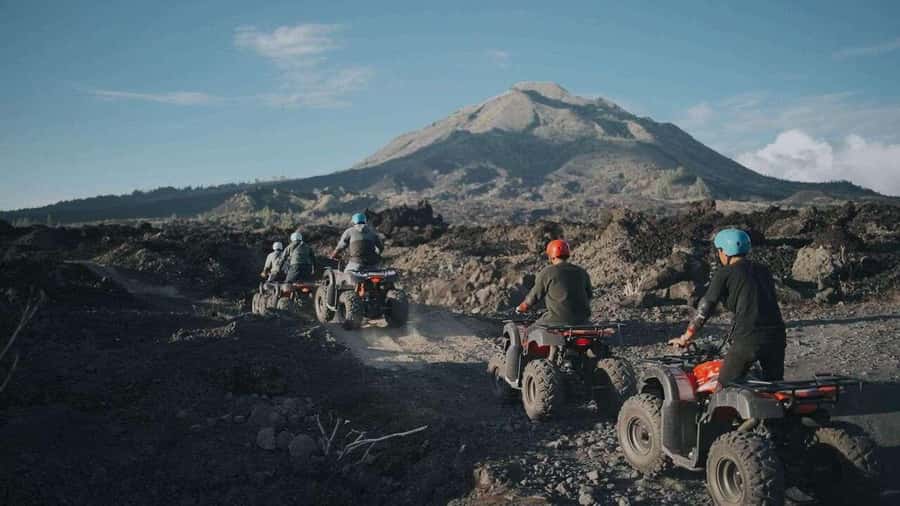 Mount Batur: ATV Quad Bike Black Lava & Sand Adventure - Entering the world of black lava dunes, without needing ATV experience