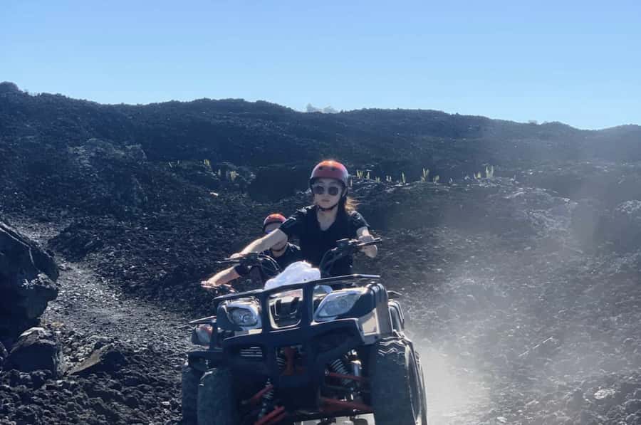 Mount Batur: ATV Quad Bike Black Lava & Sand Adventure - Pine forest sunrise: the cooler side of Mount Batur