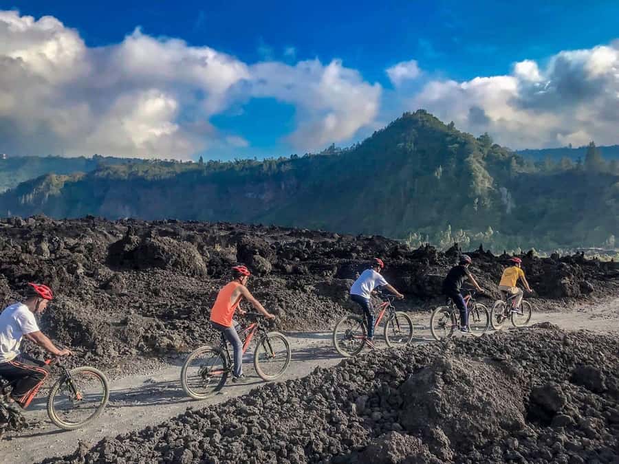 Mount Batur: Black Lava Cycling Tour w/ Natural Hot Spring - Who should book, and who might want to pass