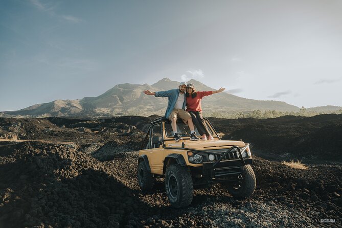Mount Batur Jeep Sunset - All Inclusive Tour - The black lava fields and the 1963 eruption stop