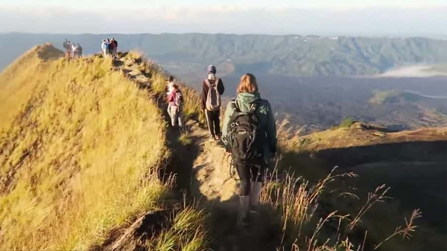 Mount Batur Sunrise Trek & Hot Springs Tour - Trekking in the Dark: Poles, Pauses, and the Starry Forest Part