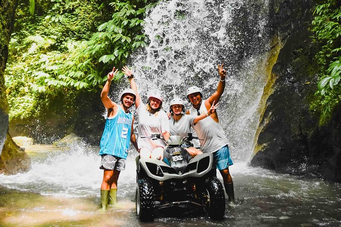 OFFICIAL ATV KUBER - Tunnel, Waterfall, Rice Field, River, Jungle - ATV and waterfall route: what the ride really feels like