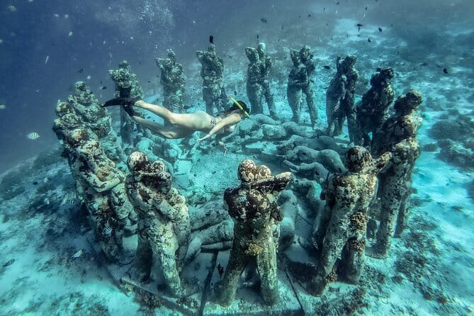 Private Snorkeling Gili Island Including GoPro Camera - The Nest Underwater Statue Stop: Art Meets Sea Life