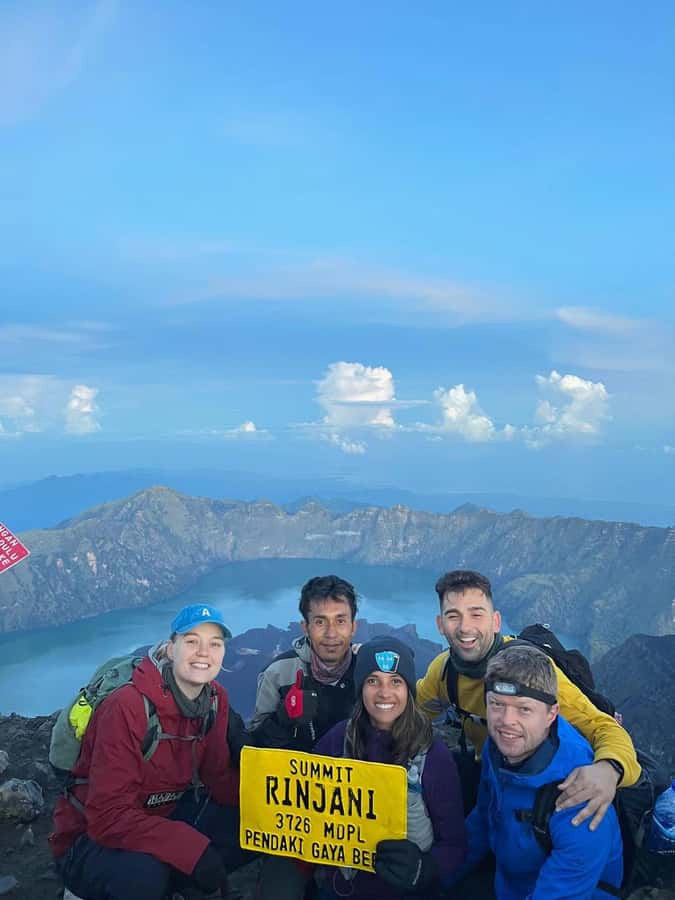 trekking mount rinjani summit join in group tour - Day 2: the 3 a.m. summit push to 3,726m, then back down