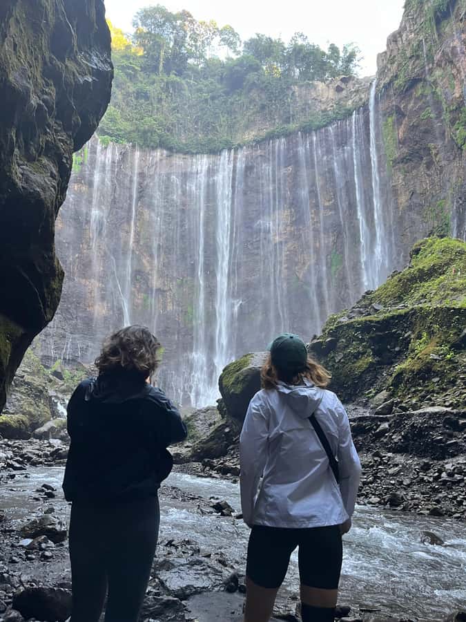 Tumpak Sewu Waterfall Tour start from Malang - 1D - The Descent: Hundred-Step Stairs, Rocks, and Getting Wet on Purpose
