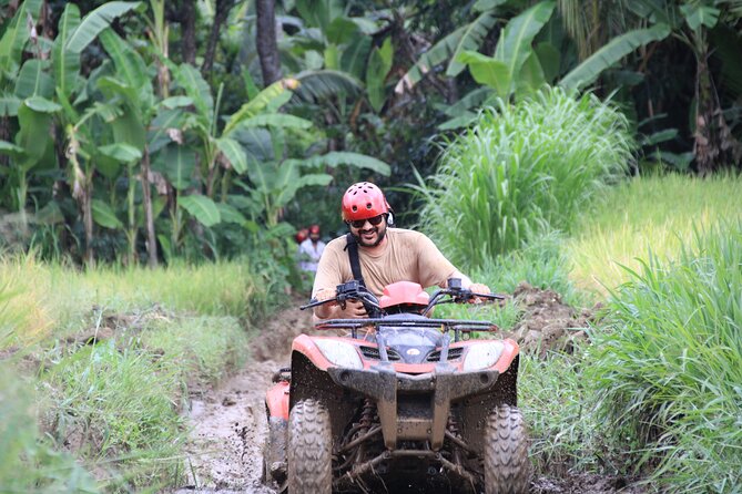 Ubud ATV Quad Bike with Ayung River Rafting Experience - Rice Fields After Lunch: Short Walk, Helmet and Boots, a Local Pace
